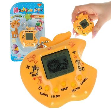 Imagem de Mini Game Pet Tamagotchi Formato Maçã Amarela Com 168 Bichinhos Virtuais