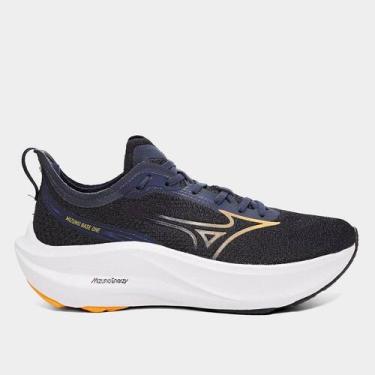 Imagem de Tênis Mizuno Base One Masculino, Marinho, Laranja, 40