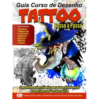 Imagem de Livro - Guia Curso de desenho tattoo passo a passo