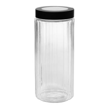 Imagem de LYOR - Pote com Tampa Preta com Visor de Acrílico Sydney 2,290L Vidro