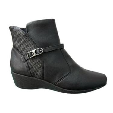 Imagem de Bota Piccadilly Salto Anabela Cano Curto Joanete 143230 Cor:;Tamanho:41-Feminino