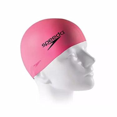 Imagem de Touca Natação e Hidroginástica Speedo Flat Silicone (Rosa claro)
