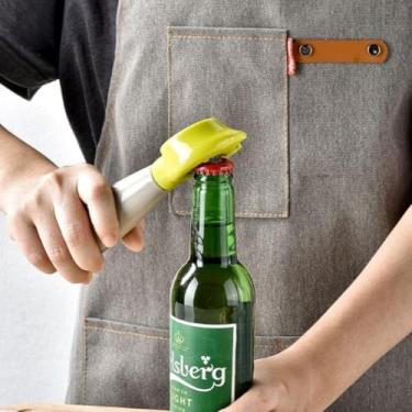 Imagem de Abridor de garrafa de cerveja, abridor de lata de refrigerante, aço inoxidável, prática, barman, ferramentas abertas para cozinha, casamento, restaurante e festa