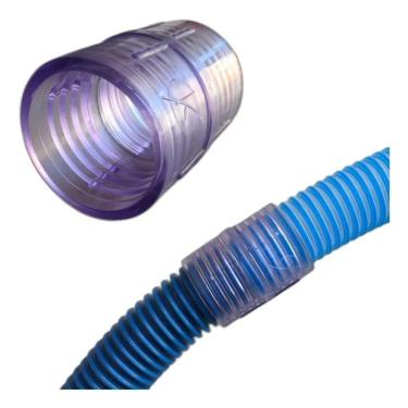 Imagem de 2X Emenda Para Mangueira 38Mm De Piscina Cor Transparente