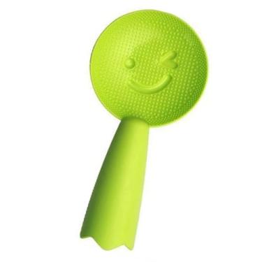 Imagem de Pá de arroz em pé, colher de arroz antiaderente com rosto sorridente, design que economiza espaço, colher de arroz de plástico, para cozinhar