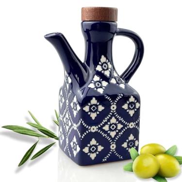 Imagem de WBXZIXN Garrafa dispensadora de azeite de oliva de cerâmica