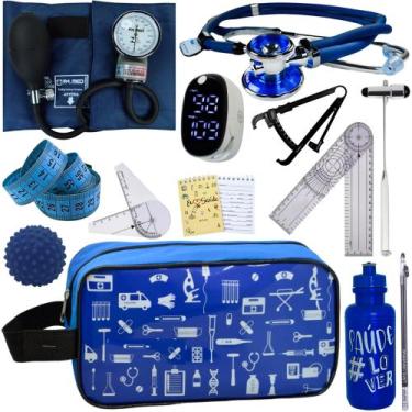 Imagem de Kit Fisioterapia Maleta Goniometro Martelo Buck Completo - Love Saude,