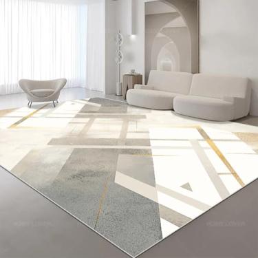 Imagem de Tapete geométrico grande para sala de estar, decoração de casa, estilo tapete para quarto, sofá macio, lateral, para crianças (180 x 260 cm (70 x 101 pol.) / hxx-250724005910)