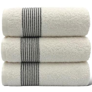 Imagem de Kit Com 03 Toalha De Banho Branca Gigante / Banhão - Tomie - 78x160cm-