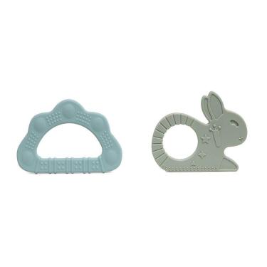 Imagem de Kit 2 Mordedores de Silicone Texturizado Verde - Infanti