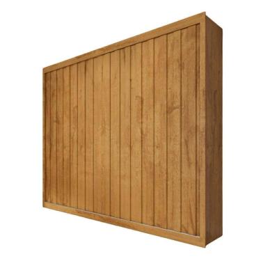 Imagem de Guarda Roupa Rustic 2 Portas Ripado Mademarcs Peroba