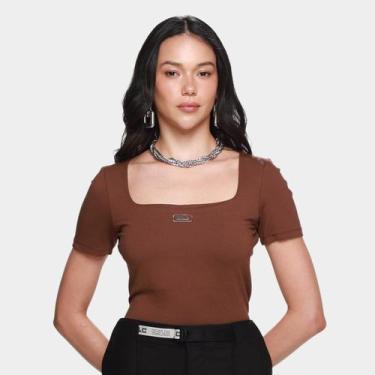 Imagem de Blusa CLC Casual Feminina, Marrom, P