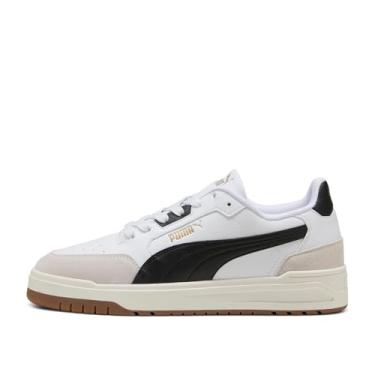 Imagem de PUMA Tênis masculino de cano baixo, Puma Branco PUMA Preto Vapor Cinza, 42 BR
