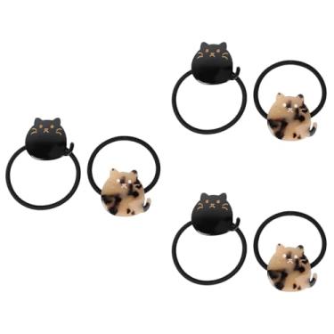 Imagem de Luxshiny Conjunto de 6 Presilhas de Cabelo Em Formato de Gato, Adoráveis ​​faixas de Cabelo Em Acetato para Bebês E Crianças, Em Cores Sortidas: Preto E, Acessórios Fofos para O Dia a Dia.