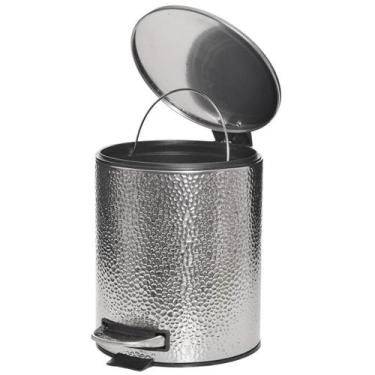 Imagem de Lixeira Cesto Lixo Stone Inox Com pedal Para Banheiro 5 Litros - Wincy