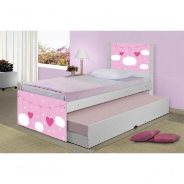 Imagem de Bicama Juvenil Adesivada Nuvens Meninas