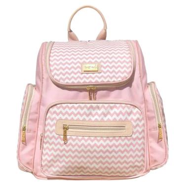 Imagem de Mochila Maternidade Chevron Baby Premium Rosa