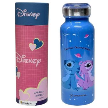 Imagem de Garrafa Térmica Inox Bubble 500Ml Stitch Disney Namorados Zc