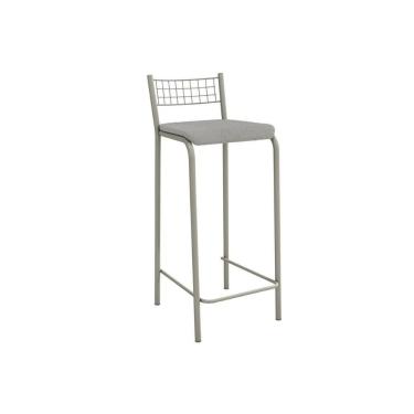 Imagem de Banqueta Sala De Jantar Gênova 1b705nk Aço 1 Un Niquel-boucle Cinza - Kappesberg