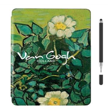 Imagem de Akacy Capa com padrão pintado para Amazon Kindle geração 8ª (versão 2016), modelos SY69JL. fina e leve, à prova d'água (21)