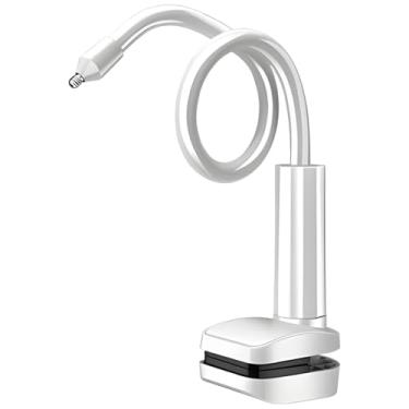 Imagem de Suporte para telefone e tablet, suporte para monitor, design de tubo ajustável dobrável, a maioria dos monitores são compatíveis, sem danos na parede