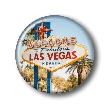 Imagem de Nevada Fabulous Las Vegas Placa Ímã de Geladeira Adesivo Vidro Cristal 3D Ímãs de Geladeira Viagem Cidade de Las Vegas Colecionável Lembrança Presentes Decoração de Geladeira