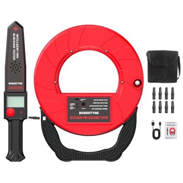 Imagem de Borsstyne Localizadores de tubos Detector de bloqueio de precisão para tubos de água, tubos subterrâneos, tubos de PVC, tubos de metal, tubos de parede