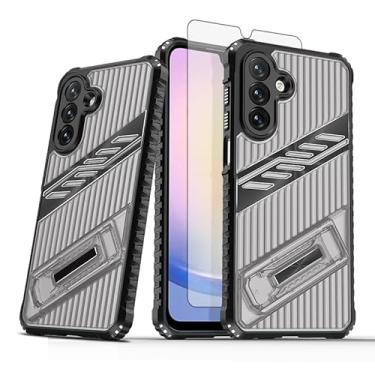 Imagem de Asuwish Capa de celular para Samsung Galaxy A16 5G/4G capa de celular com protetor de tela de vidro temperado e suporte resistente à prova de choque acessórios de suporte rígido A 16 16A SM-A166U