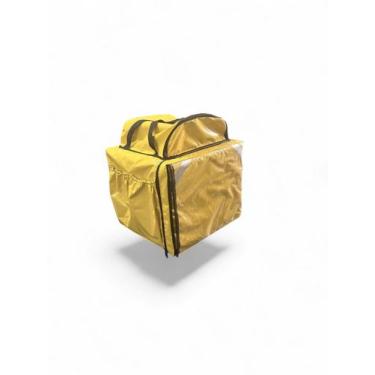 Imagem de Bag Mochila Motoboy Impermeavel Lona Amarela - Nat Bags