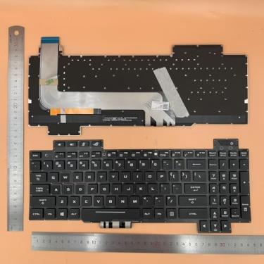 Imagem de Siakoocty Substituição de laptop US Layout com teclado retroiluminado para Asus ROG Strix GL503 GL503V GL503VD GL503VS GL503VM GL503GE GL703V GL703VD GL703VM GL703GE V170162AK1