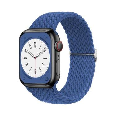 Imagem de Pulseira De Elástico Trançado Solo Loop Para Apple Watch De 45mm 44mm 