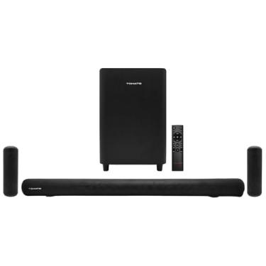 Imagem de Kit Caixa de Som e Soundbar Bluetooth 5.1 Canais 280W RMS e Woofer 6.5" Bivolt Compatível HDMI ARC, USB, AUX Optico Caixa de Som Som para TV, Cinema em Casa e Jogos