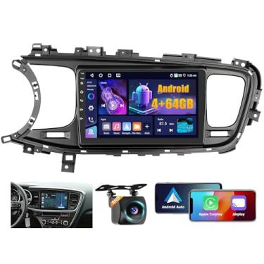 Imagem de Fuluku 4 + 64 GB Android 15 estéreo para carro Kia Optima K5 2013-2015 sem fio Carplay Android Auto 22.9 cm tela sensível ao toque kit de painel de rádio veicular com GPS WiFi, Bluetooth, SWC DSP EQ