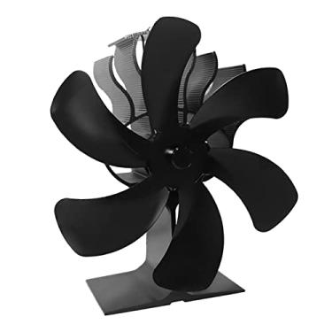 Imagem de Mingzhe Ventilador de Fogão Movido a Calor de 4 Lâminas, Motores Silenciosos Circulam Ar Quente/aquecido, para Fogão a Lenha, Fogão a Gás, Lareira Com Base e Lâmina de Alumínio Anodizado