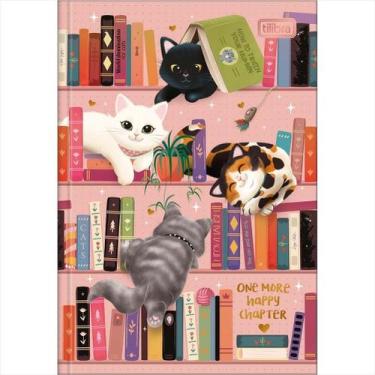 Imagem de Caderno Tilibra pequeno purrfect cats brochura 80 folhas