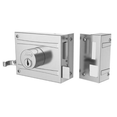 Imagem de FECHADURA STAM PORTÃO 701/100 INOX 56417 - Segurança e Estilo