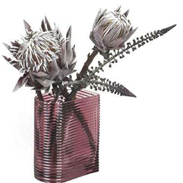 Imagem de Vaso de vidro para decoração de vaso de flores, vaso de vidro moderno simples para casa, mesa de jantar, vaso artificial, ornamentos, vaso com flores artificiais, decoração de casa, varanda de sala de