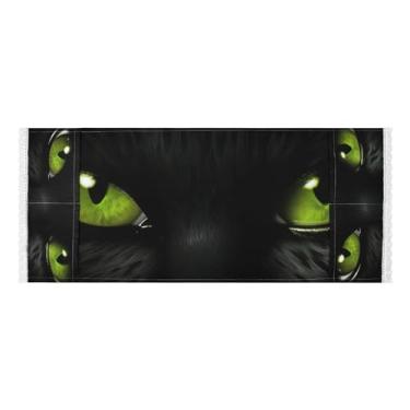 Imagem de Wassud Capas de lavadora e secadora de olhos verdes, protetor de lavadora com sacos de armazenamento, capa de geladeira à prova de poeira com bolsos para lavanderia doméstica, cozinha, 120 x 55 cm