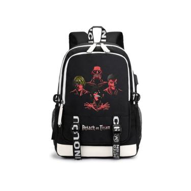Imagem de Mochila Attack on Titans Levis Ackermans Cartoon Kids