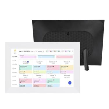 Imagem de Zyyini Calendário Digital WiFi de 10,1 Polegadas, Planejador Familiar Inteligente Com Tela Sensível Ao Toque e Planejador de Parede de Calendário Digital Móvel Memória de 32 GB para (#3)