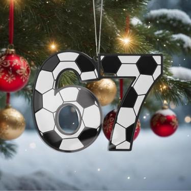 Imagem de Enfeites de Natal 67 meme pendurados em cristal, enfeites de árvore de Natal feitos à mão, decoração de carro e casa - presentes de Natal, decoração de artesanato em acrílico, ideias de troca de