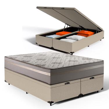 Imagem de Cama Box Baú com Colchão de Espuma D33 Millenium One Face Queen 158cm