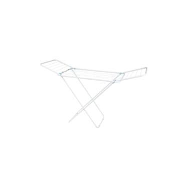 Imagem de Varal de Chão Retrátil Buenos Aires, Aço Branco, 95x133x53cm, Suporta 8kg, Compacto e Dobrável