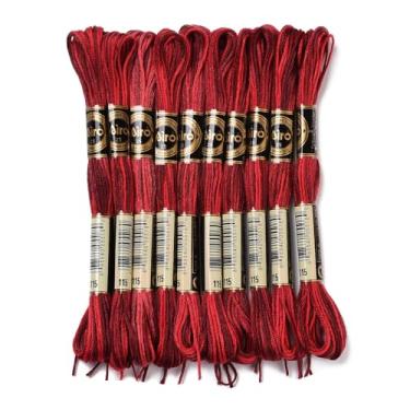 Imagem de Linha de costura de poliéster de cerca de 87,5 metros, linhas de costura vermelho escuro de 6 camadas de 0,5 mm, cordão de costura manual multiuso para alfaiataria de máquina de mão, emergência e