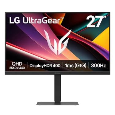Imagem de LG Monitor de jogos 27G640A-B Ultragear QHD (2560 x 1440) IPS, 300Hz, 1ms, NVIDIA G-Sync, AMD FreeSync Premium, VESA DisplayHDR 400, HDMI 2.1, USB Type-C, suporte de inclinação/altura/rotação/pivô