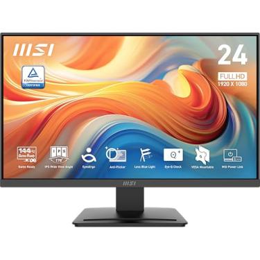 Imagem de MSI PRO MP243L E14 61.0 cm IPS Gaming Desktop Monitor 1920 x 1080 (FHD), 144Hz, sincronização adaptável, pronto para HDR, HDMI, porta VGA, montagem VESA, inclinação, moldura fina de 4 lados, 1 ms