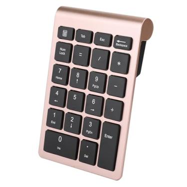 Imagem de Generic Teclado Numérico Sem Fio Ergonômico Receptor USB para 7/8/10, Velocidade de Recuperação Rápida para Trabalho de Escritório, ABS Prata Preto (#13)