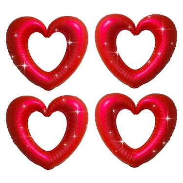 Imagem de Balão vermelho vazado em forma de coração