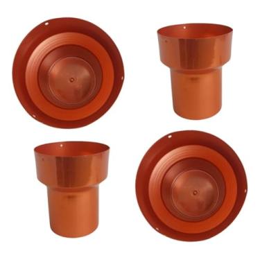 Imagem de Cachepot Boca Larga Laranja Anodizado Para Plantas