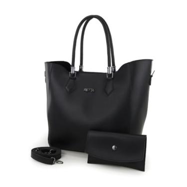 Imagem de Bolsa Helena Sacola Transversal e Necessarie Preta Trabalho Universidade e Viagem (HELENA PRETA)